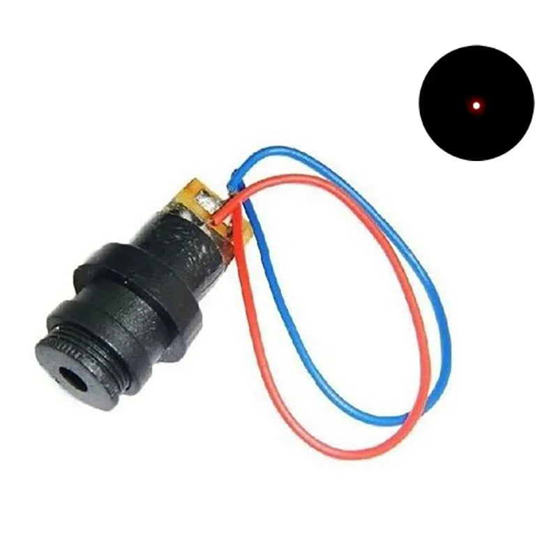 650nm 5mW Red Point / Line / Cross Laser Module Head Glass Lens Focusable Industrial Class