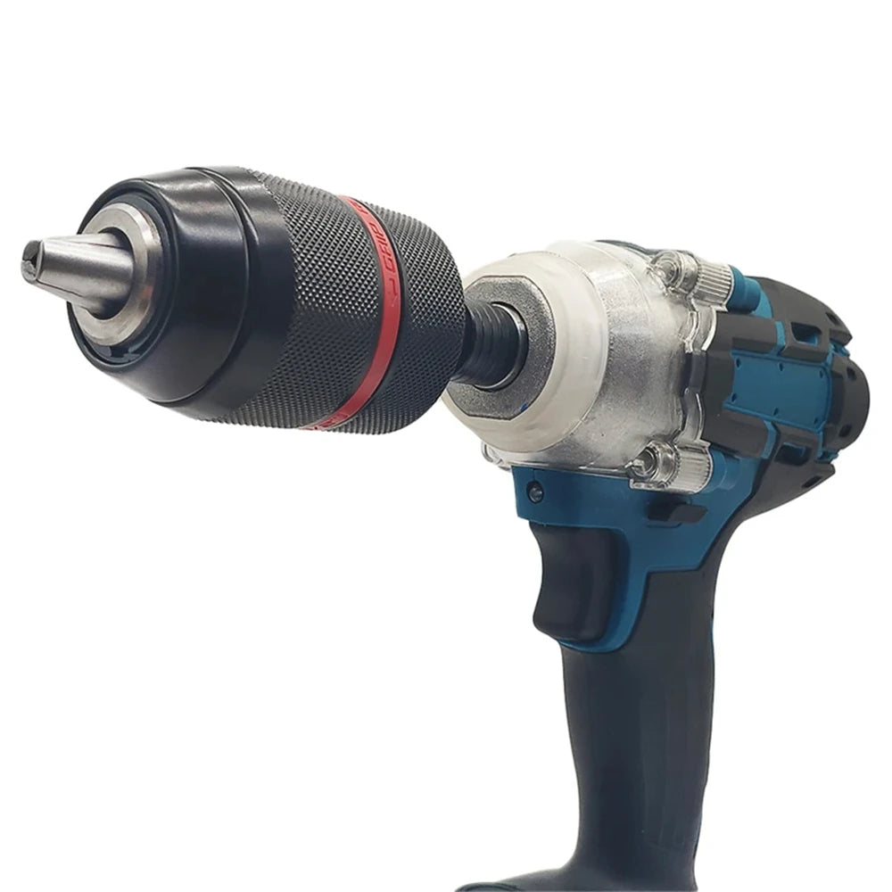 JENTORIX 2mm-13mm Metal Keyless Drill Chuck, 3Jaw Self-lock Ratchet Chuck 1/2-20UNF Thread, Chuck for Drill Bit Screwdriver&Taps