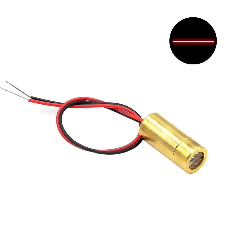 650nm 5mW Red Point / Line / Cross Laser Module Head Glass Lens Focusable Industrial Class