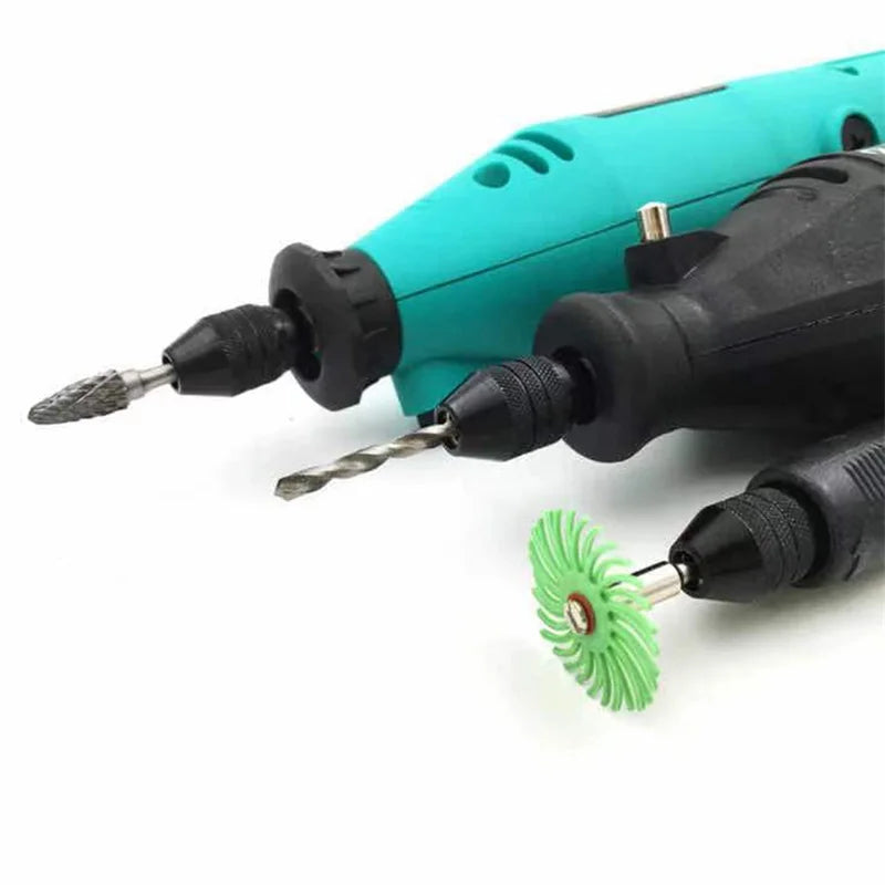 JENTORIX 0.3mm-8.0mm Mini Keyless Chuck Electric Drill Bit Collet Converter Extension Screwdriver Chuck Adapter Fixture 1/4" Hex