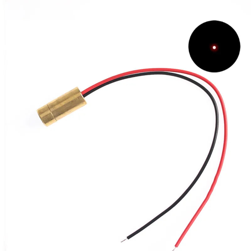 650nm 5mW Red Point / Line / Cross Laser Module Head Glass Lens Focusable Industrial Class