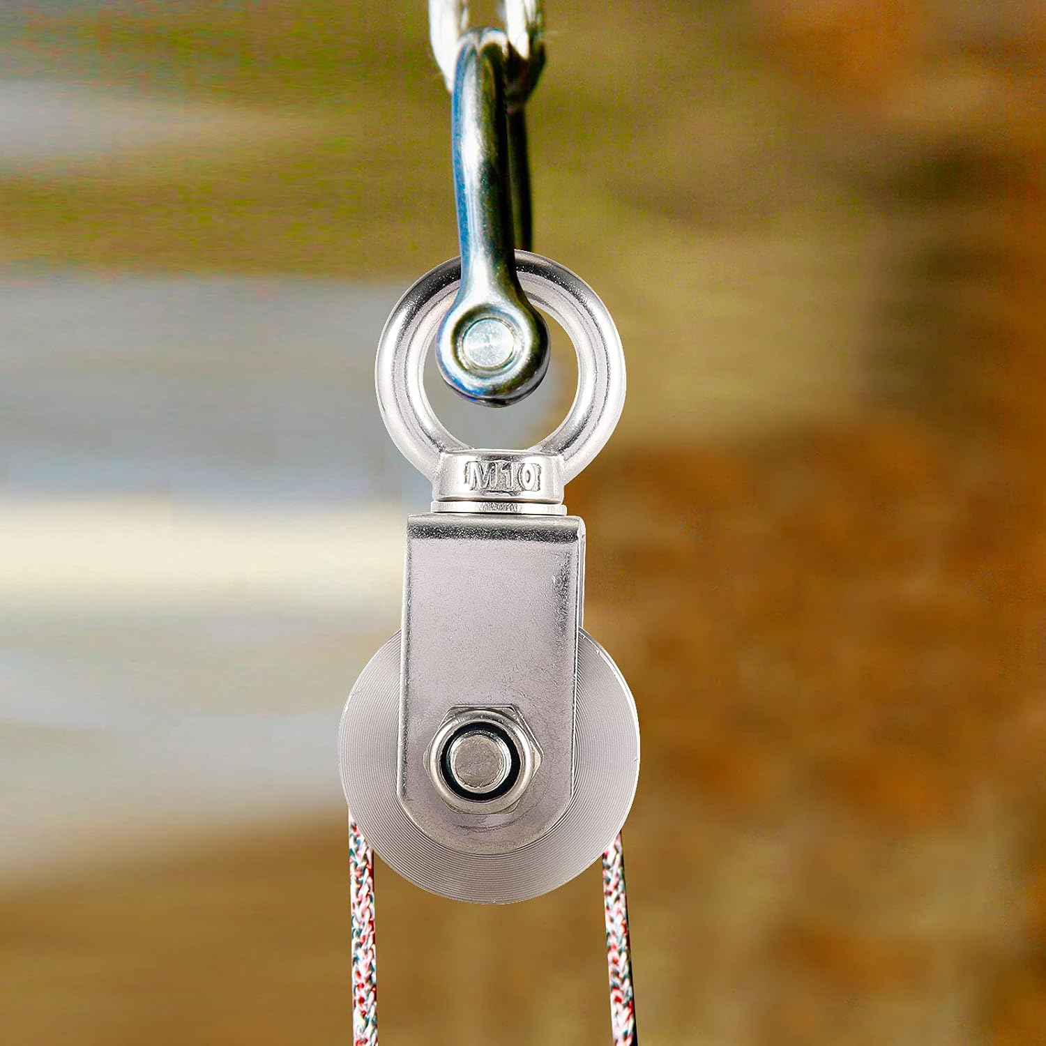 U/V Type Swivel Pulley 304 Stainless Steel Duplex Bearing Super-Silent Detachable Rotation Pulley System Gym Traction Wheel