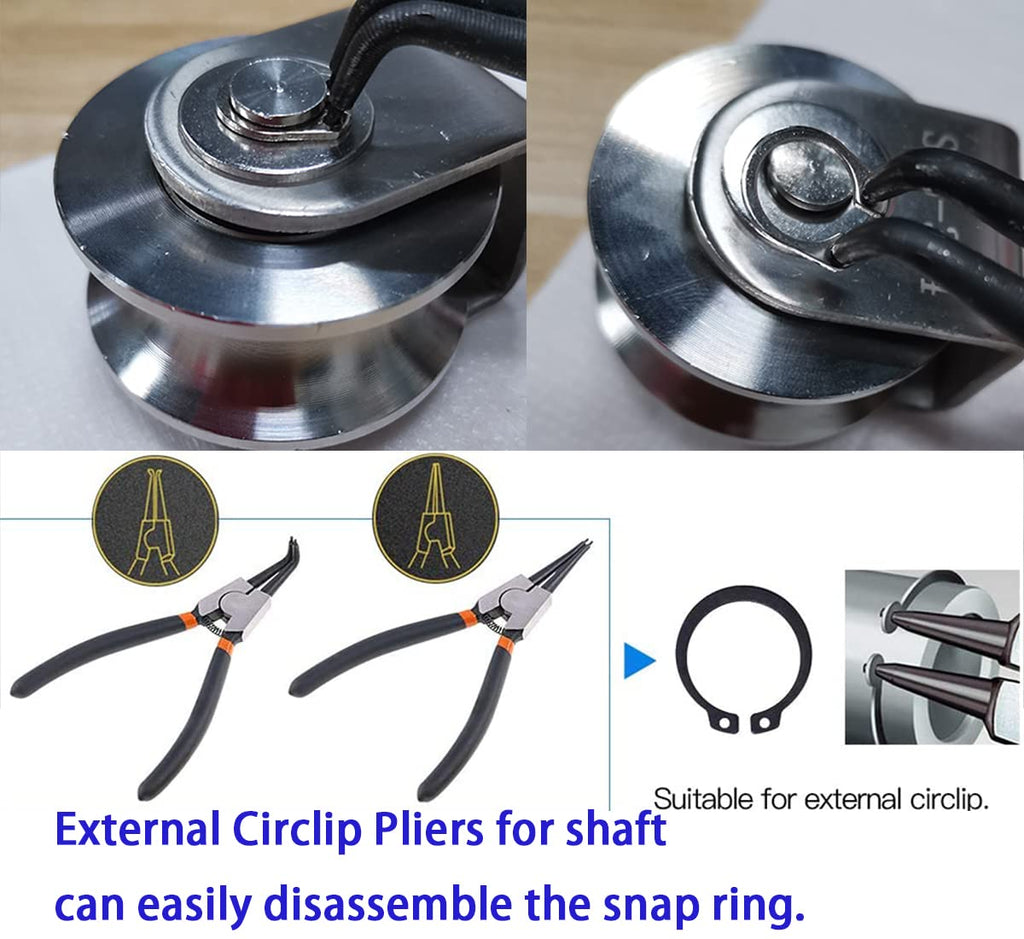 U/V Type Swivel Pulley 304 Stainless Steel Duplex Bearing Super-Silent Detachable Rotation Pulley System Gym Traction Wheel