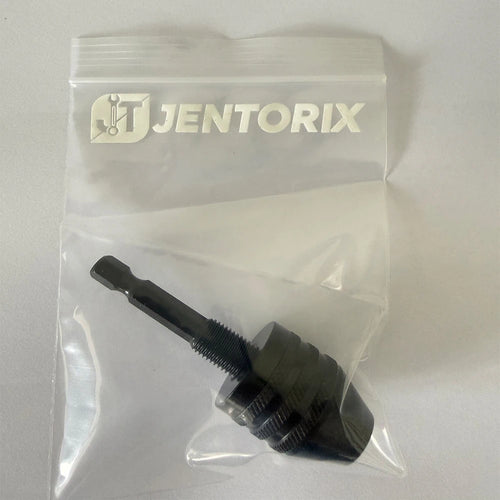 JENTORIX 0.3mm-8.0mm Mini Keyless Chuck Electric Drill Bit Collet Converter Extension Screwdriver Chuck Adapter Fixture 1/4" Hex